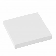 Блок самоклеящийся (стикеры) STAFF, 76х76 мм, 100 листов, белый, 129350
