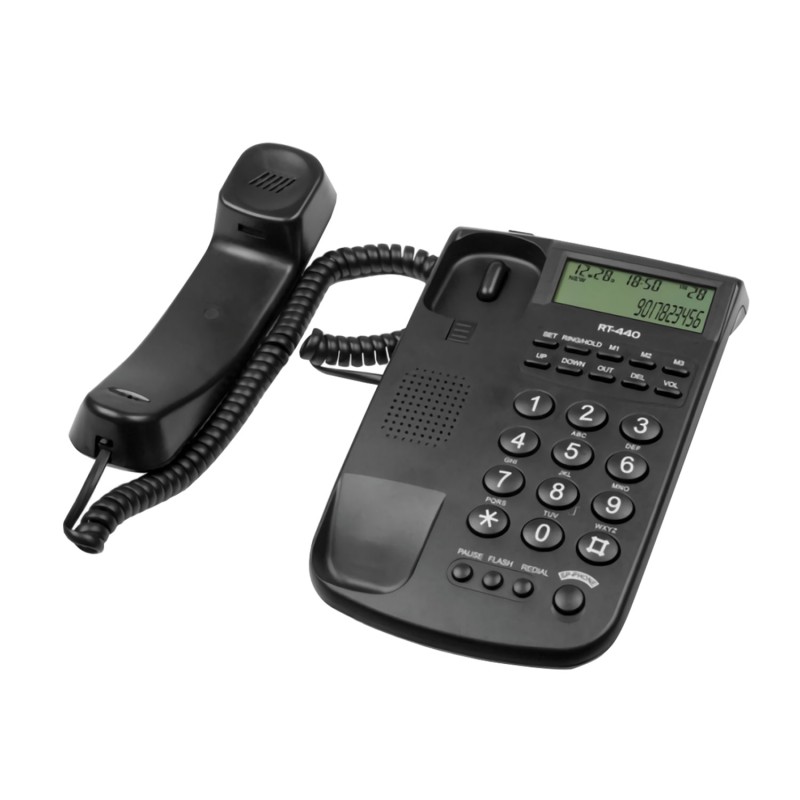 Ritmix RT-440. Ritmix RT-440 Black. Проводной телефон Ritmix RT-440. Телефон Ritmix RT-440 черный.
