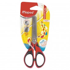 Ножницы MAPED (Франция) "Start Soft", 130 мм, прорезиненные ручки, картонная упаковка с европодвесом, 464410