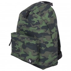 Рюкзак BRAUBERG, универсальный, сити-формат, "Зеленый камуфляж", 20 литров, 41х32х14 см, 228860