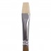 Кисть художественная профессиональная BRAUBERG ART "CLASSIC", щетина, плоская, № 10, длинная ручка, 200717