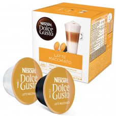 Капсулы для кофемашин NESCAFE Dolce Gusto Latte Macchiato, натуральный кофе 8 шт. х 6,5 г, молочная капсула 8 шт. х 17,8 г, 5219838