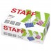 Зажимы для бумаг STAFF "Profit", КОМПЛЕКТ 12 шт., 41 мм, на 200 листов, цветные, картонная коробка, 225159