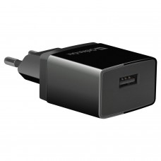 Зарядное устройство сетевое (220 В) DEFENDER EPA-10, 1 порт USB, выходной ток 2,1 А, черное, 83572