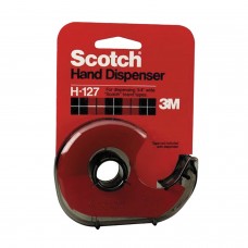 Диспенсер для клейкой ленты SCOTCH, для лент шириной до 19 мм и длиной до 33 м, дымчатый, H-127
