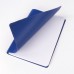 Тетрадь А5 (148x218 мм), BRAUBERG "Office PRO", под кожу, гребень, 80 л., синяя, 111045