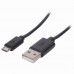 Кабель USB 2.0-micro USB, 1 м, SONNEN Economy, медь, для передачи данных и зарядки, черный, 513115