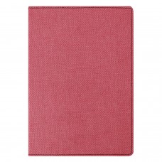 Блокнот А5 (148x213 мм), BRAUBERG "Tweed", 112 л., под ткань, линия, красный, 110965