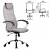 Кресло офисное МЕТТА "BK-8CH", ткань-сетка, хром, светло-серое