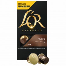 Кофе в алюминиевых капсулах L&#039;OR "Espresso Forza" для кофемашин Nespresso, 10 шт. х 52 г, 4028605