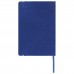 Блокнот А5 (148х218 мм), BRAUBERG "Metropolis Special", под кожу, резинка, 80 л., синий, 111574