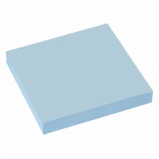 Блок самоклеящийся (стикеры) STAFF, 76х76 мм, 100 листов, голубой, 129362