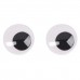 Глазки для творчества самоклеящиеся, вращающиеся, черно-белые, 25 мм, 8 шт., ОСТРОВ СОКРОВИЩ, 661312