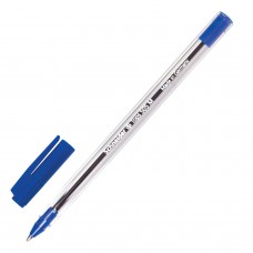 Ручка шариковая SCHNEIDER (Германия) "Tops 505 M", СИНЯЯ, корпус прозрачный, узел 1 мм, линия письма 0,5 мм, 150603