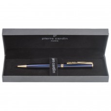 Ручка подарочная шариковая PIERRE CARDIN (Пьер Карден) "Eco", корпус синий, латунь, золотистые детали, синяя, PC0871BP