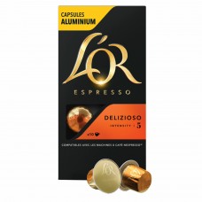 Кофе в алюминиевых капсулах L&#039;OR "Espresso Delizioso" для кофемашин Nespresso, 10 шт. х 52 г, 4028608