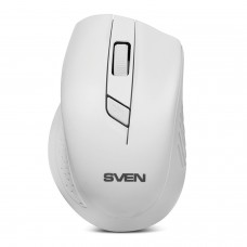Мышь беспроводная SVEN RX-325, 3 кнопки + 1 колесо-кнопка, оптическая, белая, SV-03200325WW
