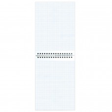 Блокнот А5 (146х209 мм), 80 л., гребень, картон, жесткая подложка, клетка, ОФИСМАГ, темно-серый, 129868