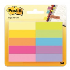 Закладки клейкие POST-IT, бумажные, 12,7 мм, 10 цветов х 50 шт., 670-10AB
