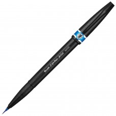 Ручка-кисть PENTEL (Япония) "Brush Sign Pen Artist", линия письма 0,5-5 мм, голубая, SESF30C-S
