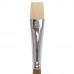 Кисть художественная профессиональная BRAUBERG ART "CLASSIC", щетина, плоская, № 20, длинная ручка, 200722