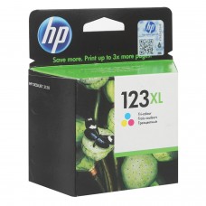 Картридж струйный HP (F6V18AE) Deskjet 2130, №123XL, цветной, увеличенной ёмкости, оригинальный, ресурс 330 стр.