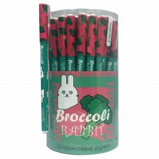 Ручка шариковая CENTRUM "Rabbit. Broccoli", СИНЯЯ, корпус с печатью, узел 0,7 мм, 83990