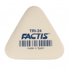 Ластик FACTIS (Испания) TRI 24, 51х46х12 мм, белый, треугольный, мягкий, синтетический каучук, PMFTRI24