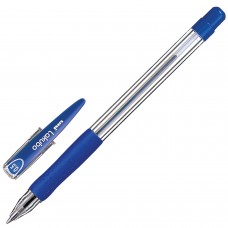 Ручка шариковая с грипом UNI (Япония) "Lakubo", СИНЯЯ, узел 0,5 мм, линия письма 0,25 мм, SG-100(05) BLUE