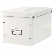 Короб архивный LEITZ "Click & Store" L, 310х320х360 мм, ламинированный картон, разборный, белый, 61080001
