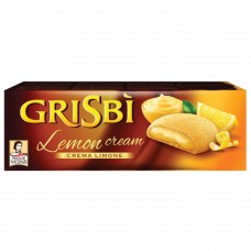 Печенье GRISBI (Гризби) "Lemon cream", с начинкой из лимонного крема, 150 г, Италия, 13828
