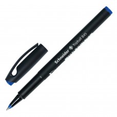 Ручка-роллер SCHNEIDER (Германия) "Topball 845", СИНЯЯ, корпус черный, узел 0,5 мм, линия письма 0,3 мм, 184503