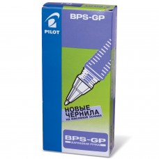 Ручка шариковая масляная с грипом PILOT "BPS-GP", СИНЯЯ, корпус прозрачный, узел 0,5 мм, линия письма 0,25 мм, BPS-GP-EF, BPS-GP-ЕF