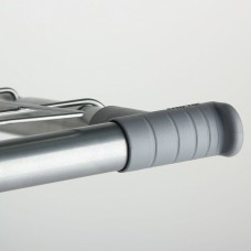 Вешалка настенная для плечиков SHT-WH5, 297х705х407 мм, 2 крючка + штанга, металл/пластик, хром лак