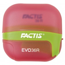 Точилка FACTIS EVO36R (Испания), с контейнером и стирательной резинкой, 50x50x25 мм, F4707116