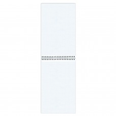 Блокнот БОЛЬШОЙ ФОРМАТ (200х290 мм) А4, 80 л., гребень, картон, жесткая подложка, клетка, ОФИСМАГ, темно-синий, 129865