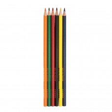 Карандаши цветные ГАММА "Мультики", 6 цветов, заточенные, трехгранные, картонная упаковка, 05091806, 050918_06