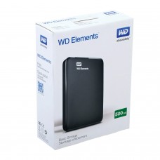Внешний жесткий диск WESTERN DIGITAL Elements Portable 500 GB, 2.5", USB 3.0, черный, WDBUZG5000ABK