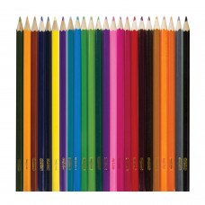 Карандаши цветные ПИФАГОР "БАБОЧКИ", 24 цвета, классические заточенные, 181353