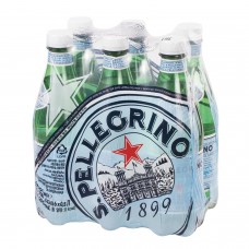 Вода ГАЗИРОВАННАЯ минеральная S.PELLEGRINO (С.Пеллегрино), 0,5 л, пластиковая бутылка, ИТАЛИЯ