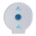 Диспенсер для туалетной бумаги в стандартных рулонах, КРУГЛЫЙ, тонированный голубой, ЛАЙМА, 605045