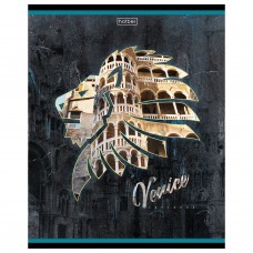 Тетрадь, А5, 96 л., HATBER, скоба, клетка, обложка картон, "Венеция" (1 вид), 96Т5В1_20097