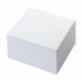 Блок для записей BRAUBERG в подставке прозрачной, куб 9х9х5 см, белый, белизна 95-98%, 122224