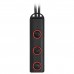 Наушники с микрофоном (гарнитура) DEFENDER FREEMOTION B675, Bluetooth, беспроводные, черные с красным, 63675