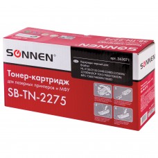 Картридж лазерный SONNEN SB-TN2275 для BROTHER HL-2240R/2240DR/2250DNR, ресурс 2600 страниц, 363071