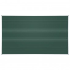 Доска для мела магнитная (85x100 см), зеленая, ПОД НОТЫ, алюминиевая рамка, EDUCATION "2х3" (Польша), TKU8510P