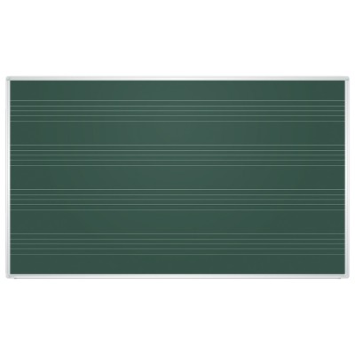 Доска для мела магнитная (85x100 см), зеленая, ПОД НОТЫ, алюминиевая рамка, EDUCATION "2х3" (Польша), TKU8510P
