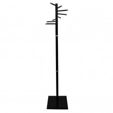 Вешалка-стойка "Мажор-3", 1,75 м, основание 37х37 см, 8 крючков, металл, черная