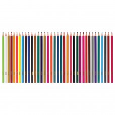 Карандаши цветные ПИФАГОР "ЛЕСНЫЕ ЖИТЕЛИ", 36 цветов, пластиковые, классические заточенные, 181337