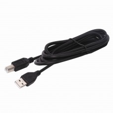 Кабель USB 2.0 AM-BM, 1,5 м, SONNEN Premium, медь, для периферии, экранирующая фольга, черный, 513128